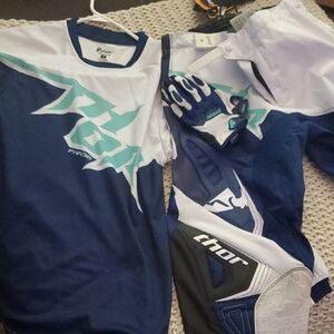 Thor Navy and White Racing Apparel